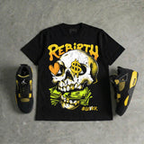 Black Tour Yellow AJ 4 Thunder DopeSkill T-Shirt Rebirth Graphic