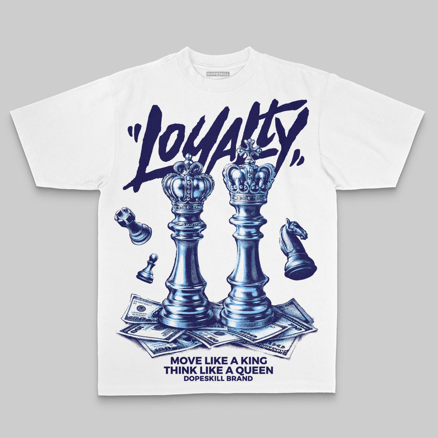 University Blue Oversize Print 'Loyalty' DopeSkill Graphic T-shirt