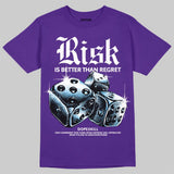PURPLE 'Risk Is Better Than Regret' DopeSkill Graphic T-Shirt