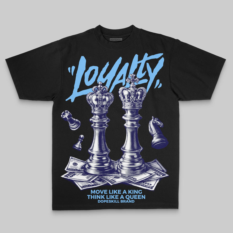 University Blue Oversize Print 'Loyalty' DopeSkill Graphic T-shirt