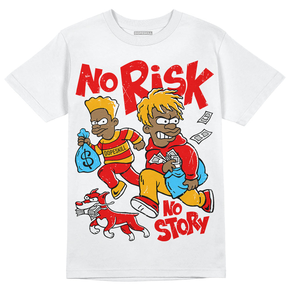 Red Collection DopeSkill T-Shirt No Risk No Story Graphic