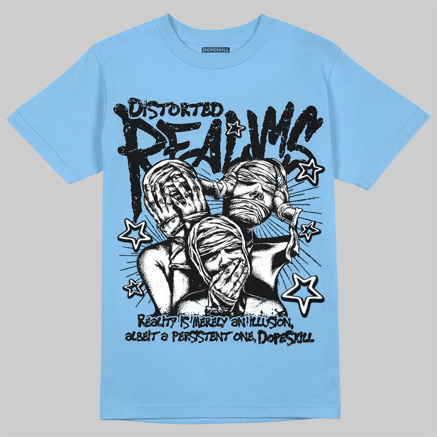 Powder Blue 9s DopeSkill T-Shirt Distorted Realms Graphic