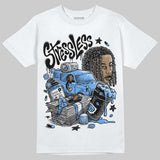 Black University Blue 5s DopeSkill T-Shirt Stressless Graphic