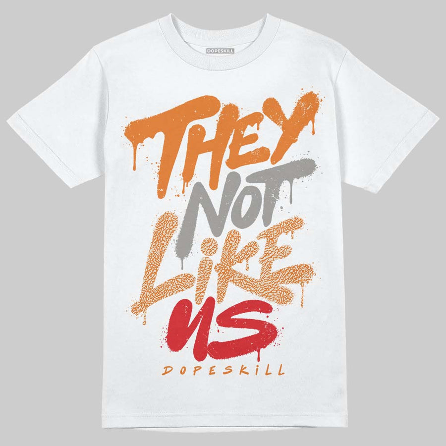 'Orange Citrus' 3s DopeSkill T-Shirt They Not Like Us Graphic
