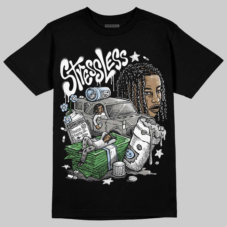 White Metallic 5s DopeSkill T-Shirt Stressless Graphic