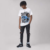 Black University Blue 5s DopeSkill T-Shirt Stressless Graphic