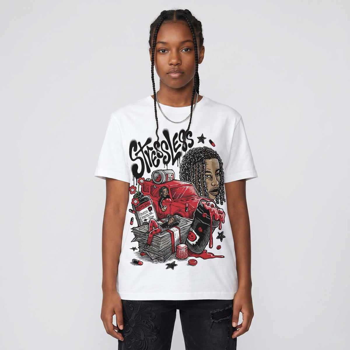 “Bloodline” 12s DopeSkill T-Shirt Stressless Graphic