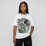 White Metallic 5s DopeSkill T-Shirt Stressless Graphic