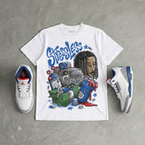 “True Blue” 3s DopeSkill T-Shirt Stressless Graphic