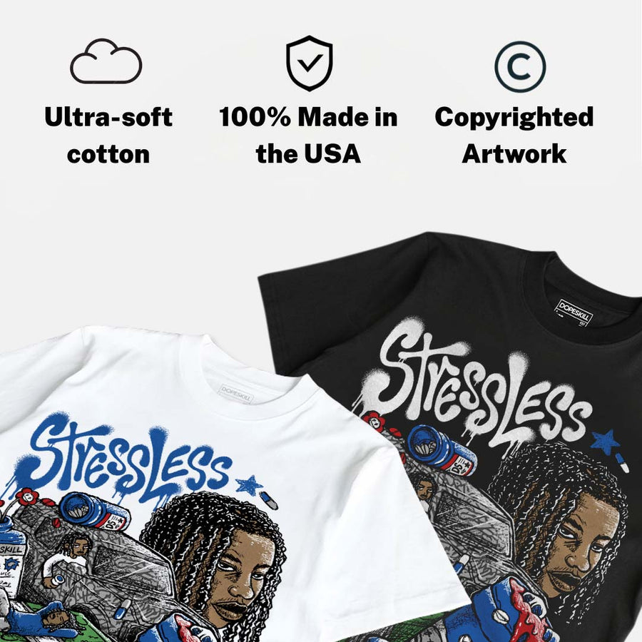 “True Blue” 3s DopeSkill T-Shirt Stressless Graphic