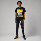 Black Tour Yellow AJ 4 Thunder DopeSkill T-Shirt Stay Solid Graphic
