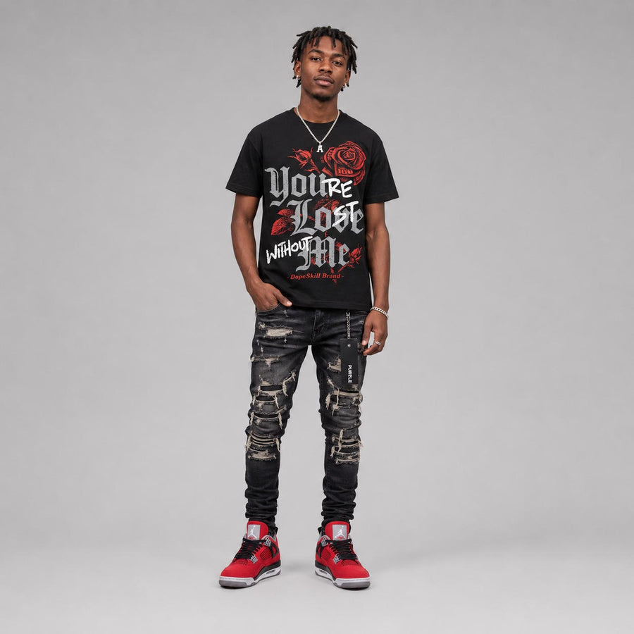 Toro Bravo 4s DopeSkill T-Shirt You're Lost Without Me Graphic
