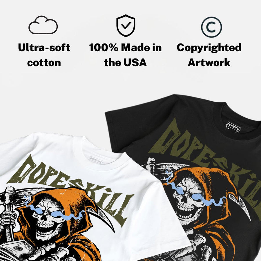 Olive 5s DopeSkill T-Shirt Go Fund Yourself Graphic