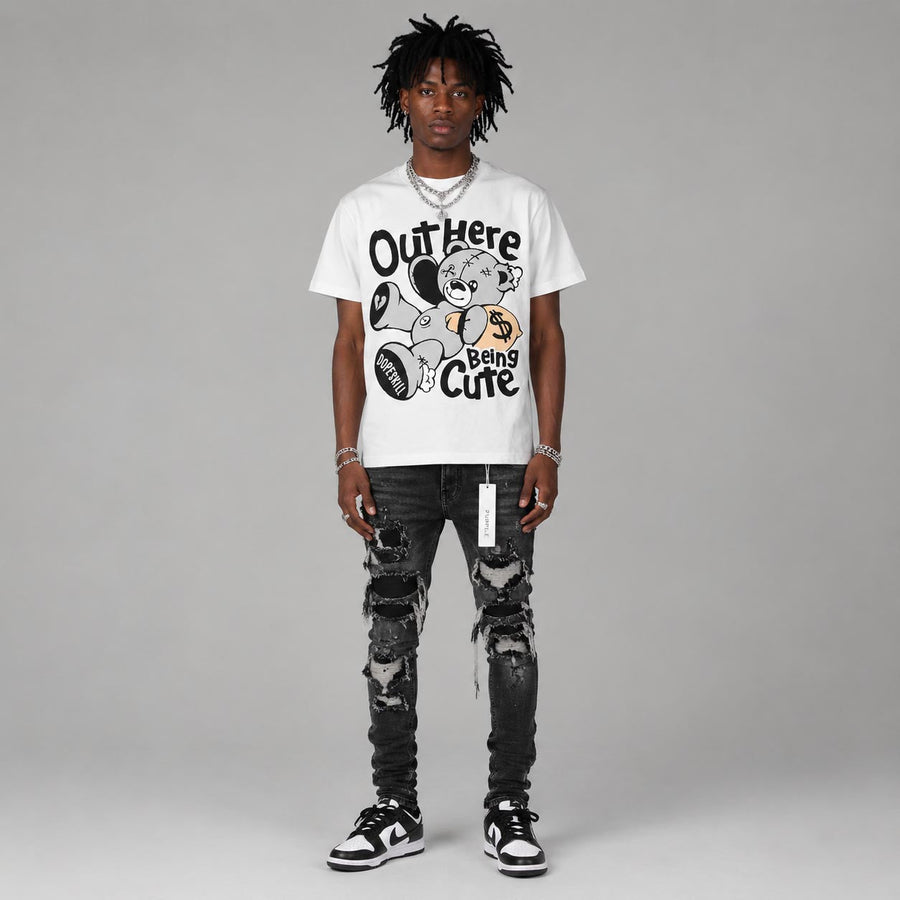 Dunk Panda White Black DopeSkill T-Shirt Out Here Being Cute Graphic