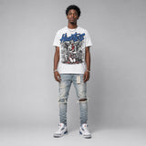 “True Blue” 3s DopeSkill T-Shirt Heartless Graphic