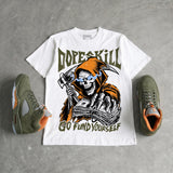 Olive 5s DopeSkill T-Shirt Go Fund Yourself Graphic