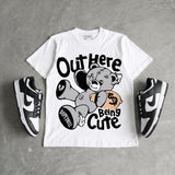 Dunk Panda White Black DopeSkill T-Shirt Out Here Being Cute Graphic
