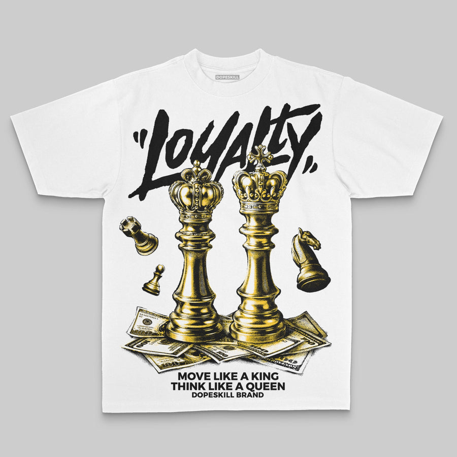 Yellow Oversize Print 'Loyalty' DopeSkill Graphic T-shirt