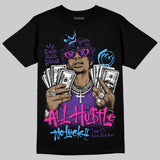 PURPLE 'All Hustle No Luck' DopeSkill Graphic T-Shirt