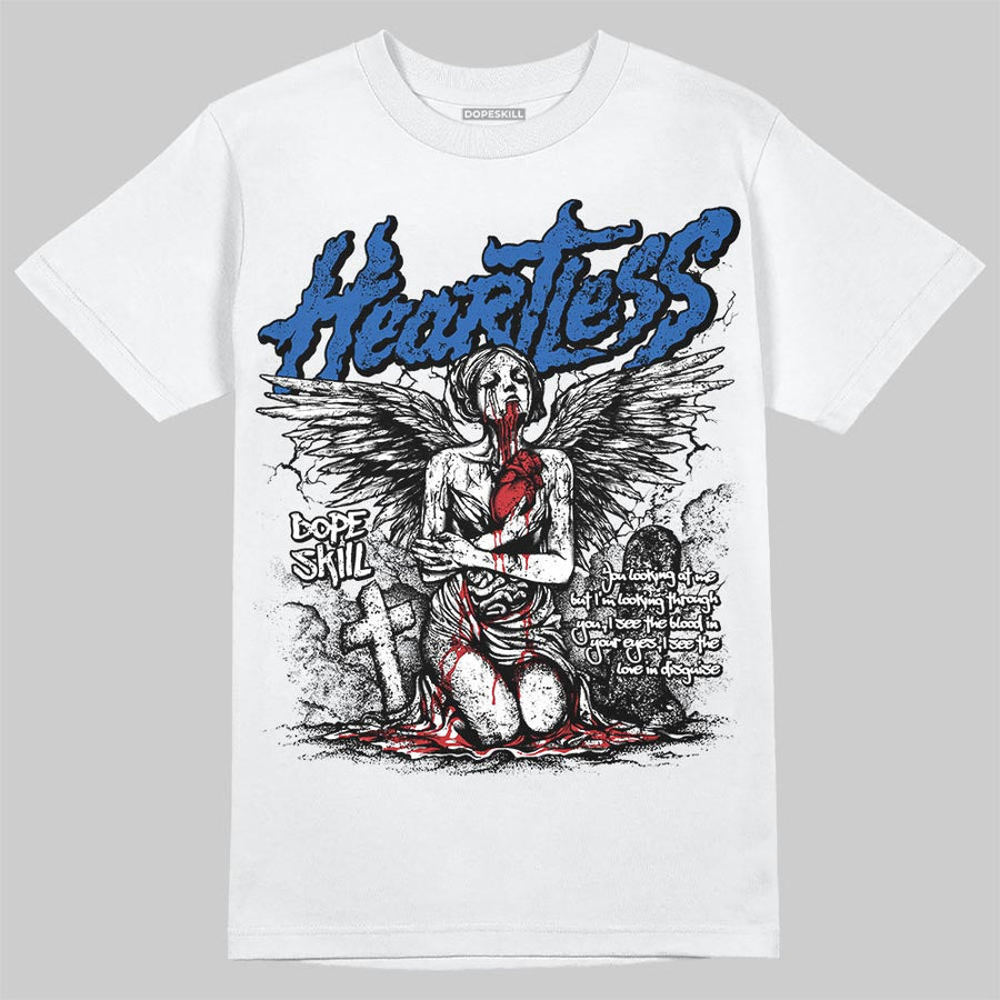 “True Blue” 3s DopeSkill T-Shirt Heartless Graphic