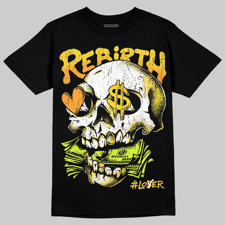 Black Tour Yellow AJ 4 Thunder DopeSkill T-Shirt Rebirth Graphic
