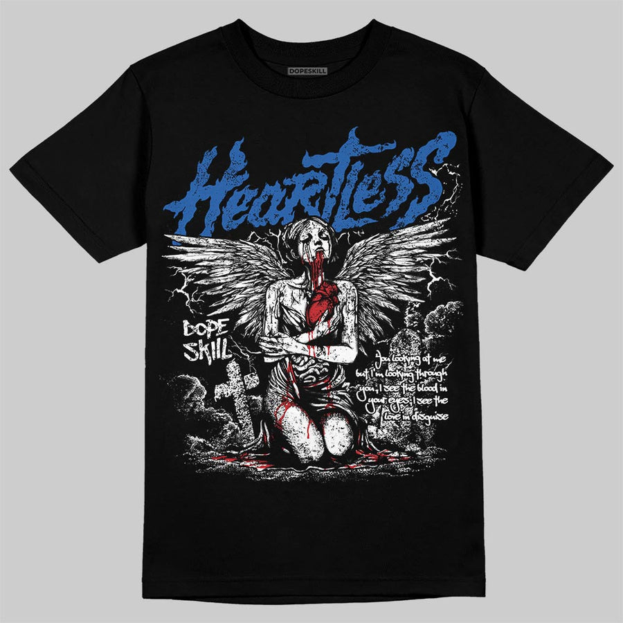 “True Blue” 3s DopeSkill T-Shirt Heartless Graphic
