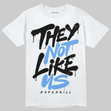 Black University Blue 5s DopeSkill T-Shirt They Not Like Us Graphic