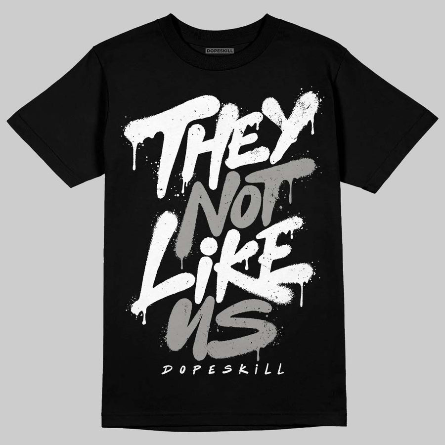 White Metallic 5s DopeSkill T-Shirt They Not Like Us Graphic