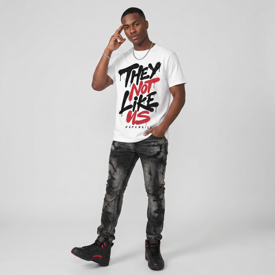 “Bloodline” 12s DopeSkill T-Shirt They Not Like Us Graphic