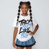 Black University Blue 5s DopeSkill T-Shirt They Not Like Us Graphic
