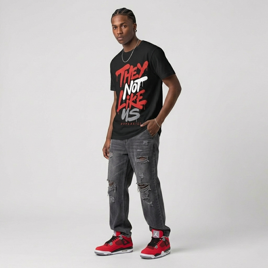Toro Bravo 4s DopeSkill T-Shirt They Not Like Us Graphic