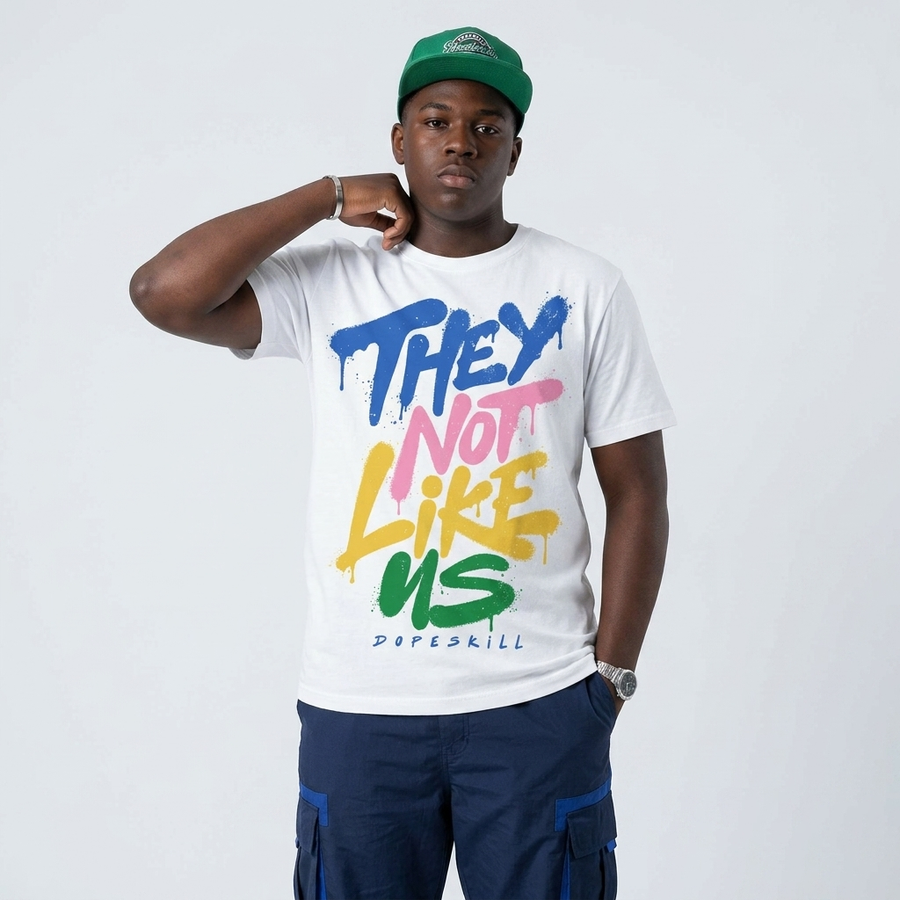 Brazil 3s DopeSkill T-Shirt They Not Like Us Graphic