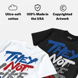 “True Blue” 3s DopeSkill T-Shirt They Not Like Us Graphic