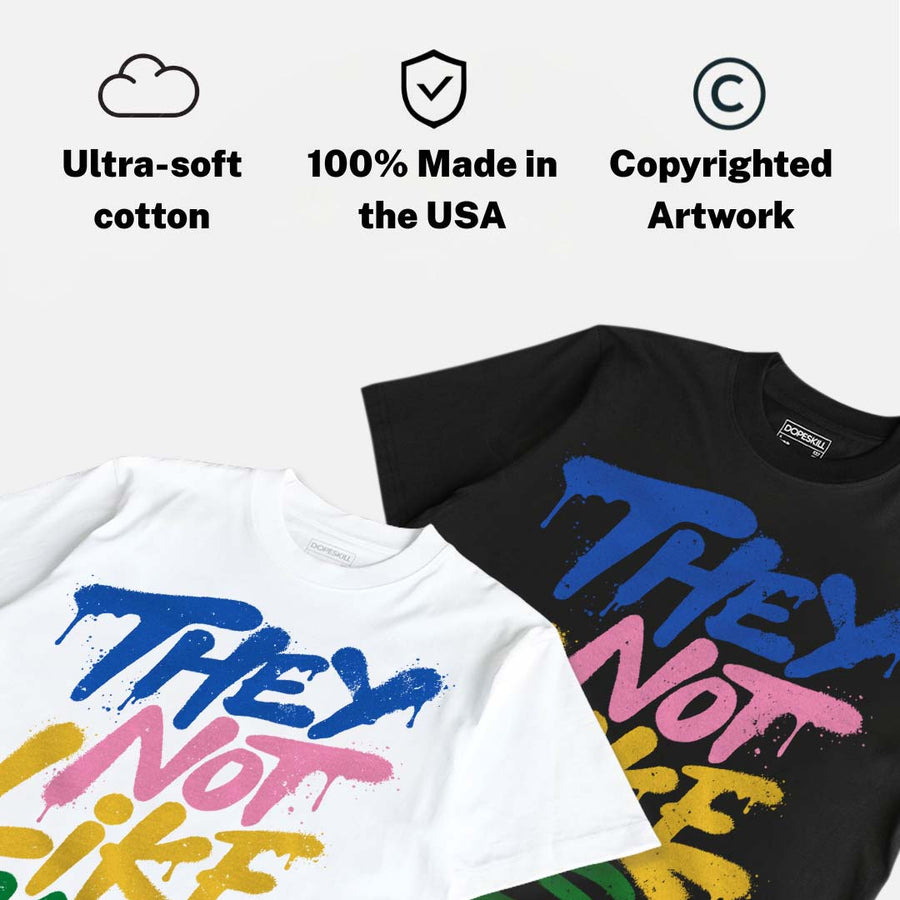 Brazil 3s DopeSkill T-Shirt They Not Like Us Graphic