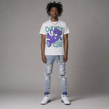 Grape 5s DopeSkill T-Shirt Out Here Being Cute Graphic