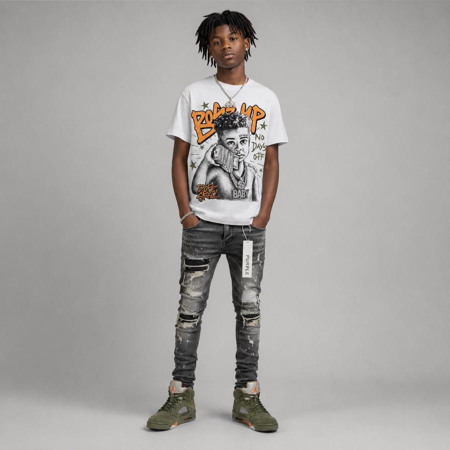 Olive 5s DopeSkill T-Shirt Boss Up Graphic