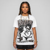 Cave Stone 4s DopeSkill Oversize Print T-Shirt Real Ones Choose Loyalty Graphic