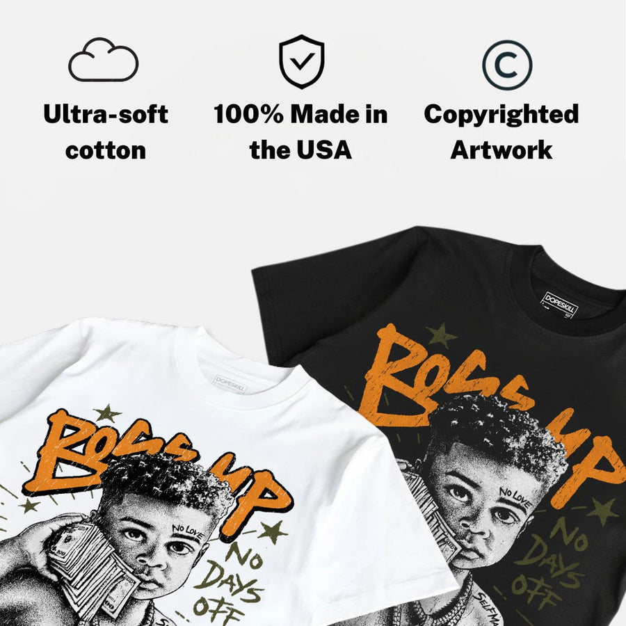 Olive 5s DopeSkill T-Shirt Boss Up Graphic