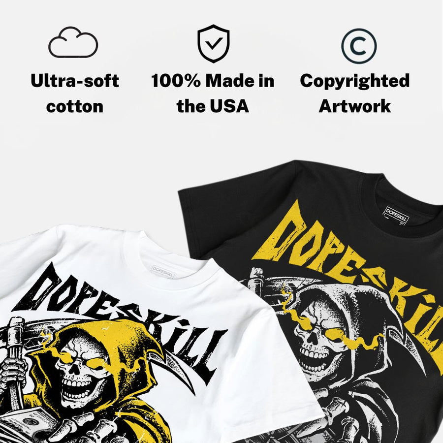 Black Tour Yellow AJ 4 Thunder DopeSkill T-Shirt Go Fund Yourself Graphic