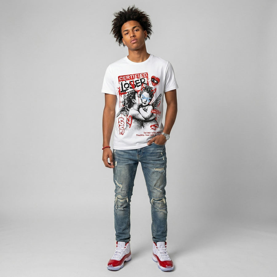 Cherry 11s DopeSkill T-Shirt Certified Lover Graphic