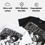 Cave Stone 4s DopeSkill Oversize Print T-Shirt Real Ones Choose Loyalty Graphic