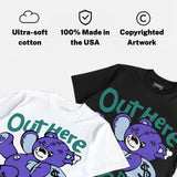 Grape 5s DopeSkill T-Shirt Out Here Being Cute Graphic