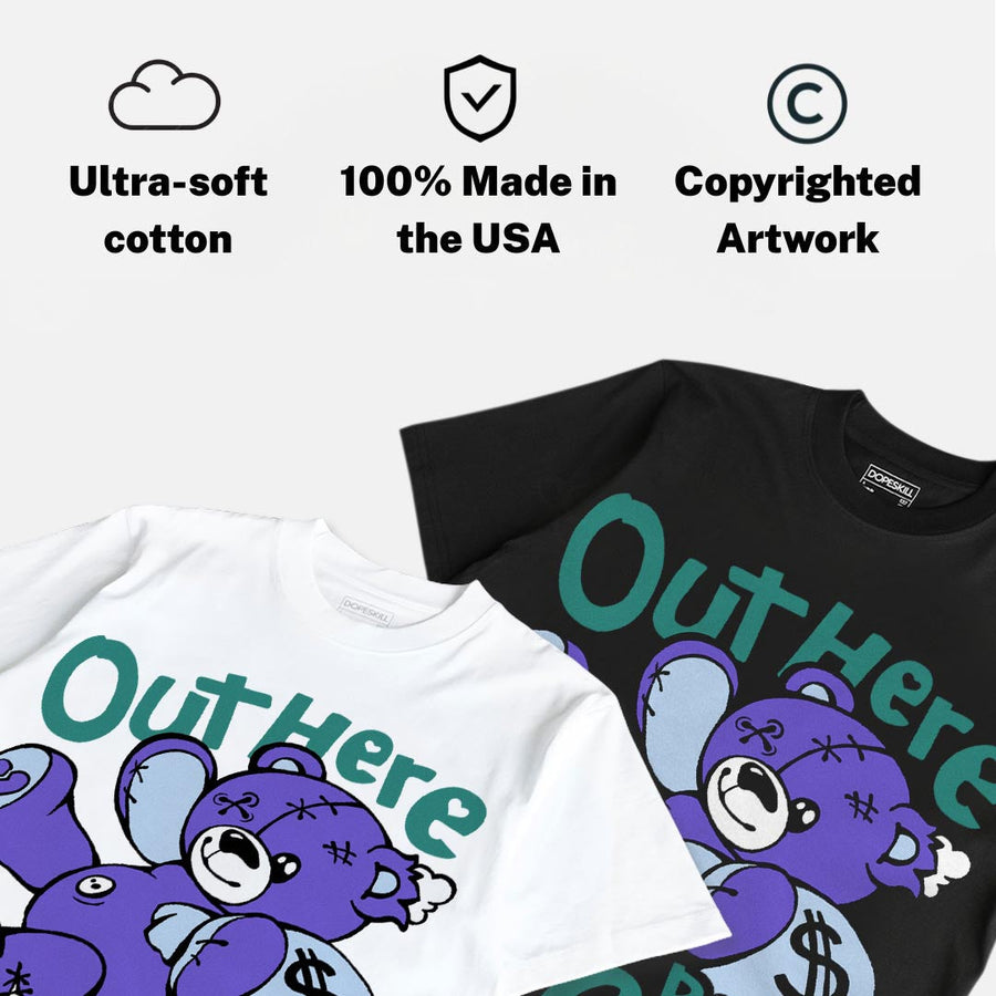 Grape 5s DopeSkill T-Shirt Out Here Being Cute Graphic
