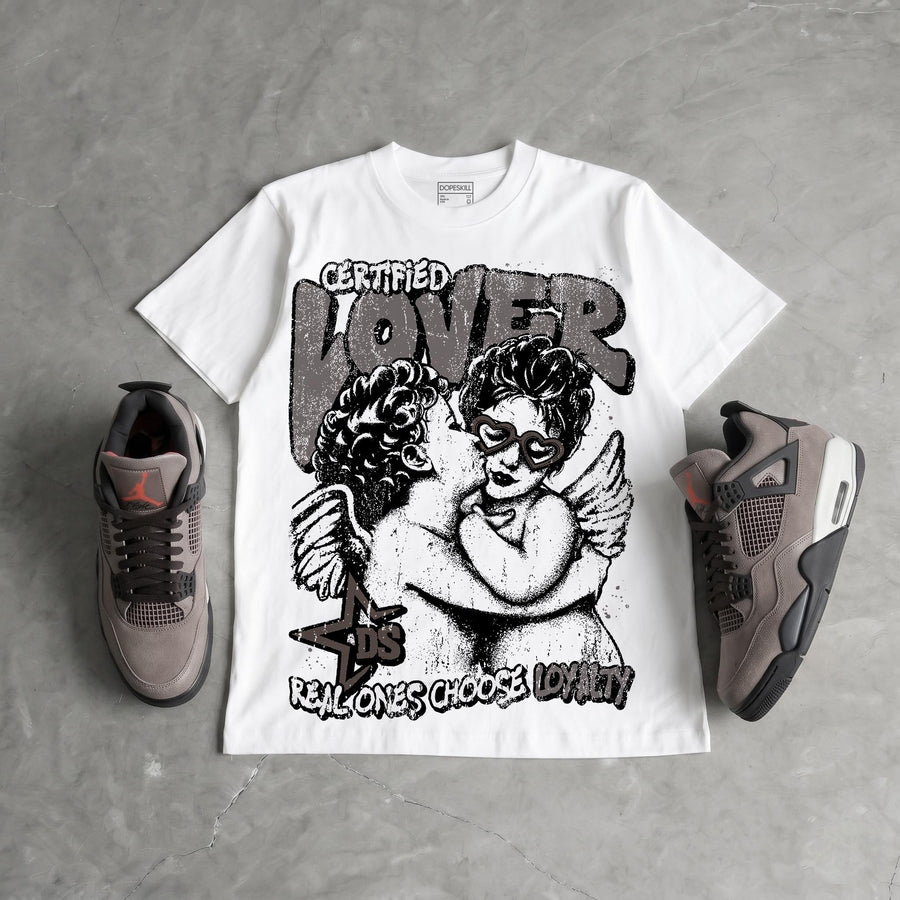 Cave Stone 4s DopeSkill Oversize Print T-Shirt Real Ones Choose Loyalty Graphic