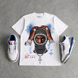 “True Blue” 3s DopeSkill T-Shirt Key of Life Graphic
