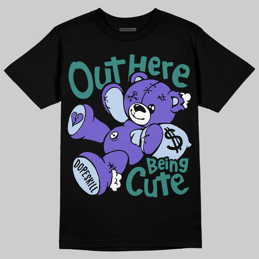 Grape 5s DopeSkill T-Shirt Out Here Being Cute Graphic