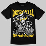 Black Tour Yellow AJ 4 Thunder DopeSkill T-Shirt Go Fund Yourself Graphic