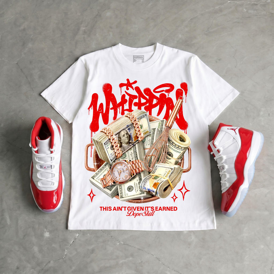 Cherry 11s DopeSkill T-Shirt Whippin Graphic