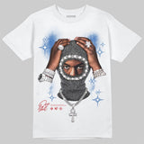 “True Blue” 3s DopeSkill T-Shirt Key of Life Graphic