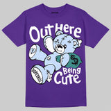 Grape 5s DopeSkill T-Shirt Out Here Being Cute Graphic